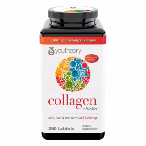 Youtheory Collagen Plus Biotina, 390 tabletas