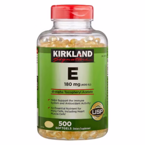 Kirkland Signature, Vitamina E 400 UI 500 cápsulas blandas