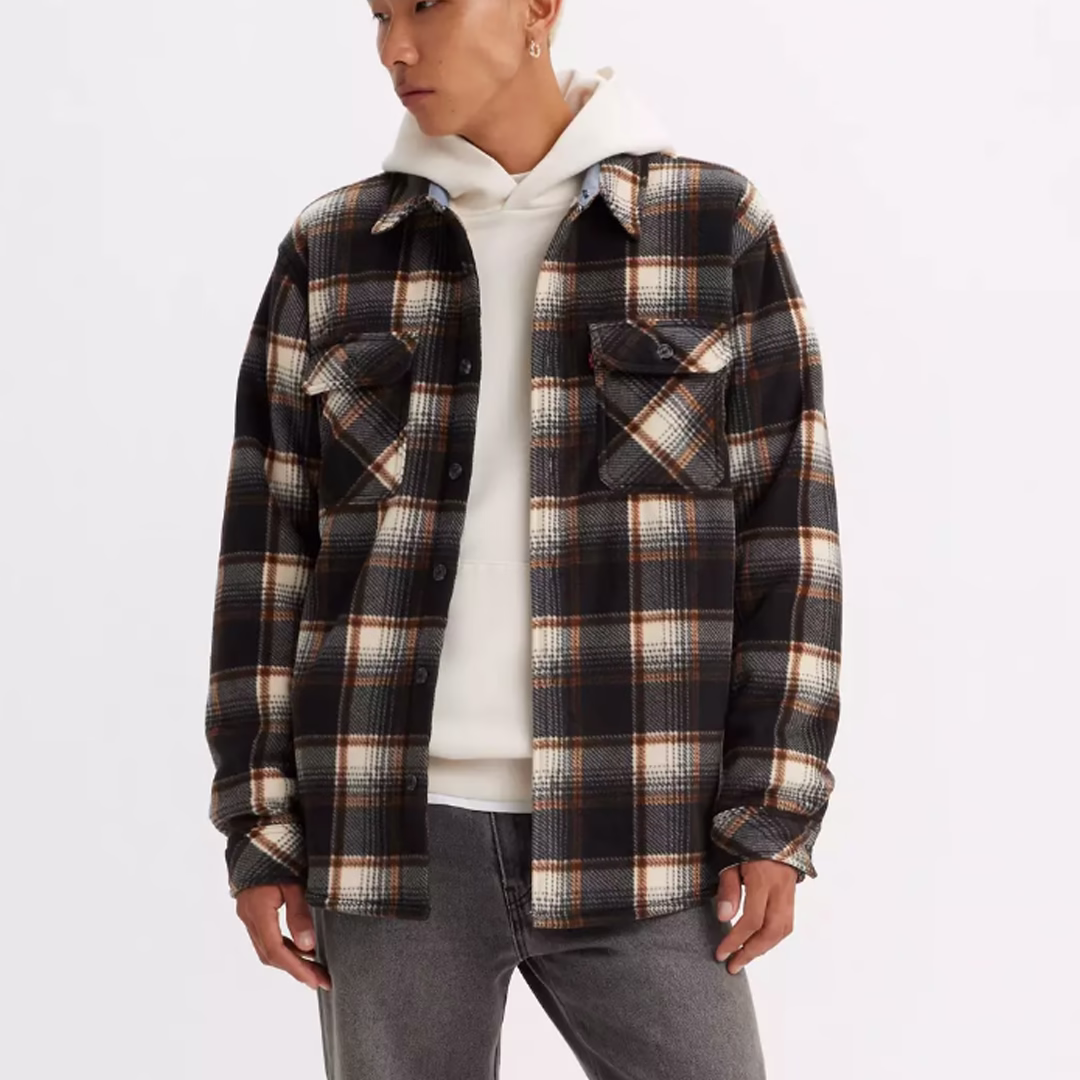 Camisa Sherpa de microfibra adherida